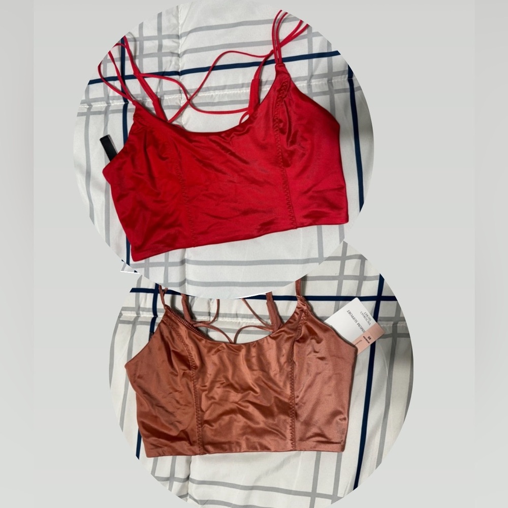 Victoria's Secret Red and Brown Bra Set